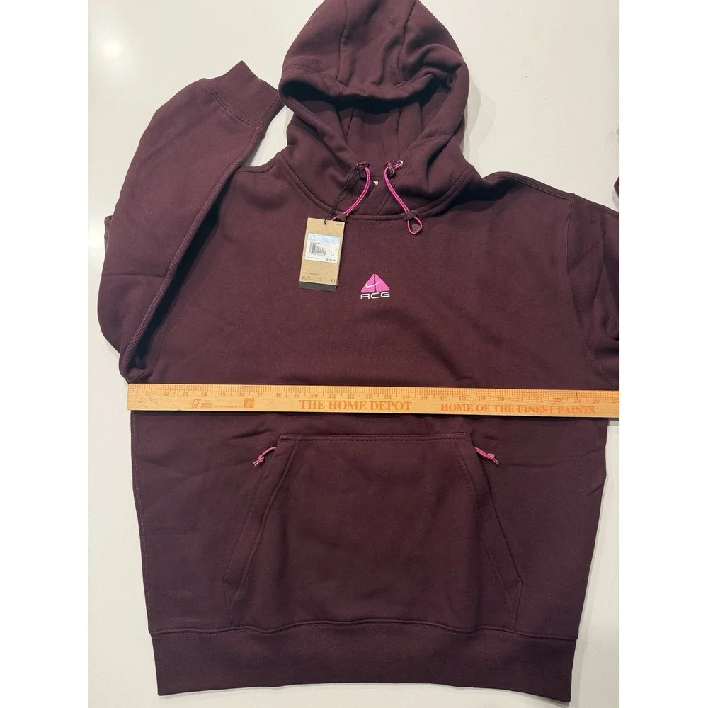 Nike ACG Therma-FIT Fleece Pullover Hoodie Burgundy DH3087-652 Unisex M NWT